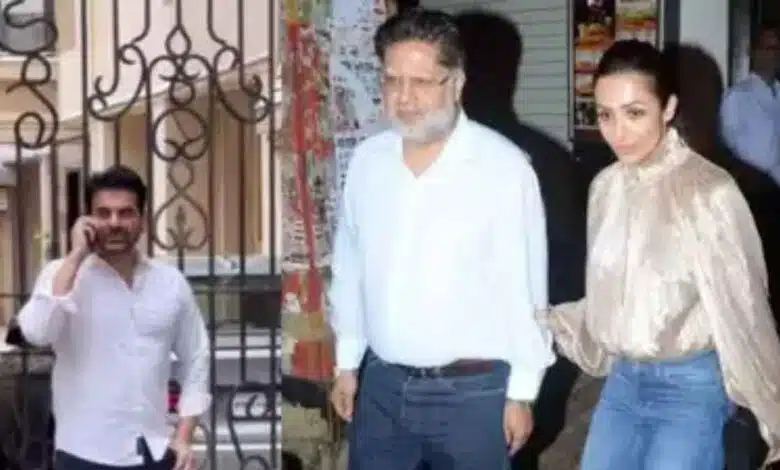 Arbaaz Khan, relatives at Malaika Arora's home after her father dies by suicide