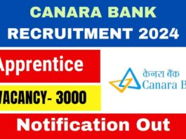 Canara Bank Vacancy 2024 3000 Jobs Await! Apply Now!