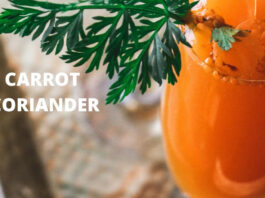 Carrot-coriander juice Drink this nutrient-rich drink and get glowing skin