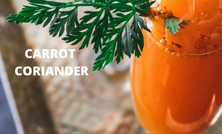 Carrot-coriander juice Drink this nutrient-rich drink and get glowing skin
