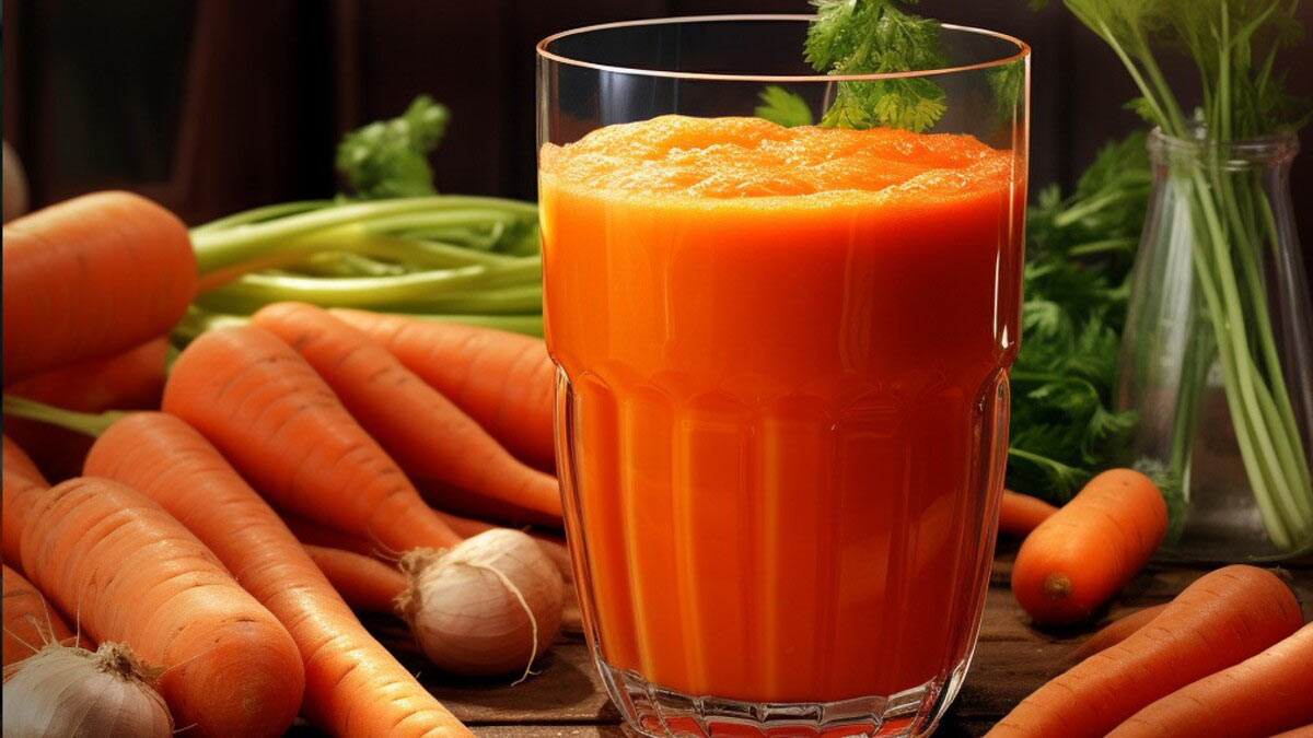 Carrot-coriander juice Drink this nutrient-rich drink and get glowing skin