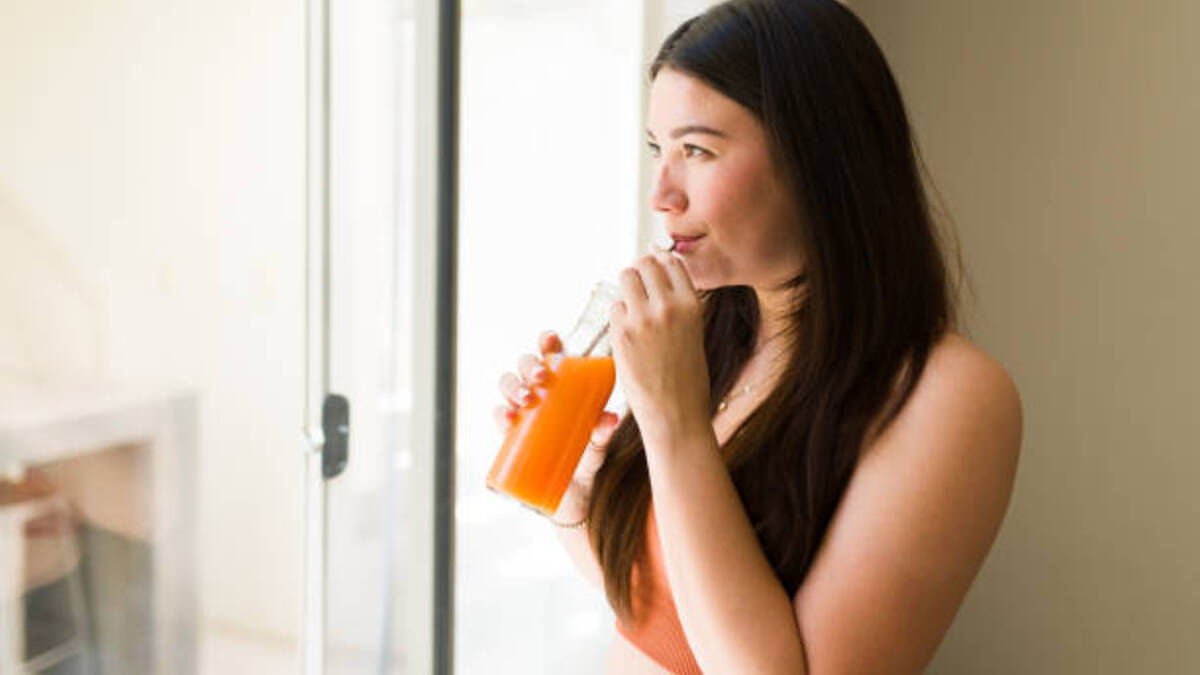 Carrot-coriander juice Drink this nutrient-rich drink and get glowing skin