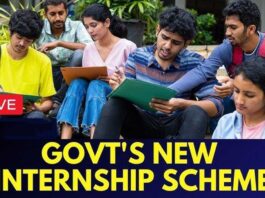 Centre to launch Internship Scheme next week