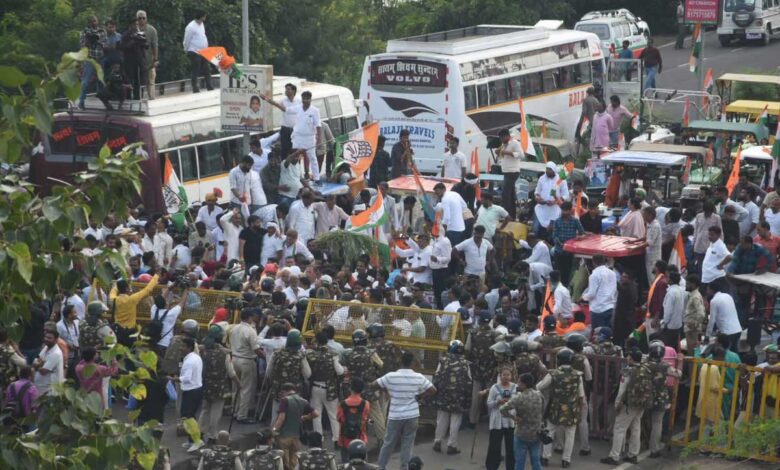 Congress takes out Kisan Nyay Yatra demanding MSP of soybean to be Rs 6000 per quintal in Madhya Pradesh