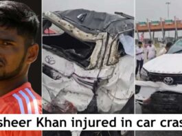 Cricketer Sarfaraz Khan's brother Mushir Khan met with a car accident, in critical condition.