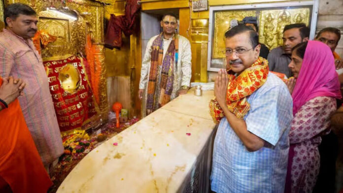 Delhi CM Arvind Kejriwal offers prayers at Hanuman temple a day after getting bail