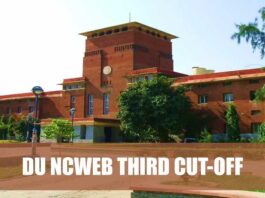 3rd cut-off released for Delhi University NCWEB Admission 2024