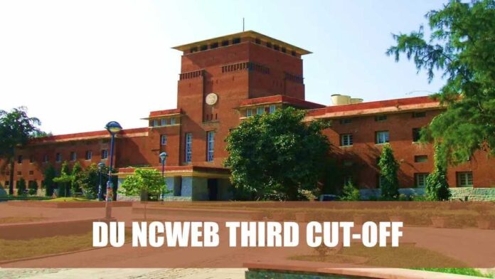 3rd cut-off released for Delhi University NCWEB Admission 2024