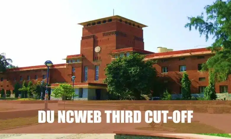 3rd cut-off released for Delhi University NCWEB Admission 2024