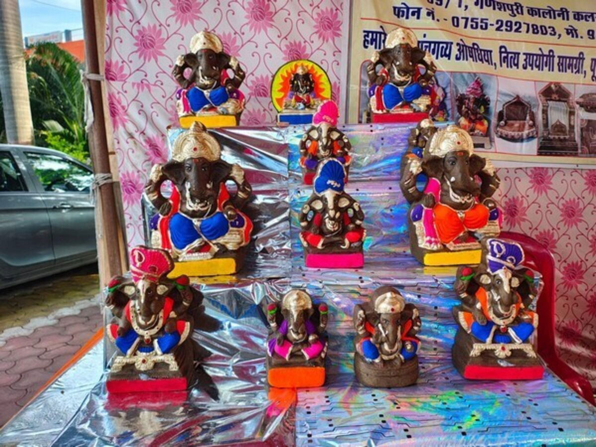 Demand for ecofriendly Ganesh idols in Madhya Pradesh markets