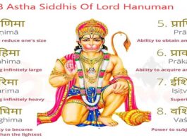 8 divine powers of Lord Hanuman