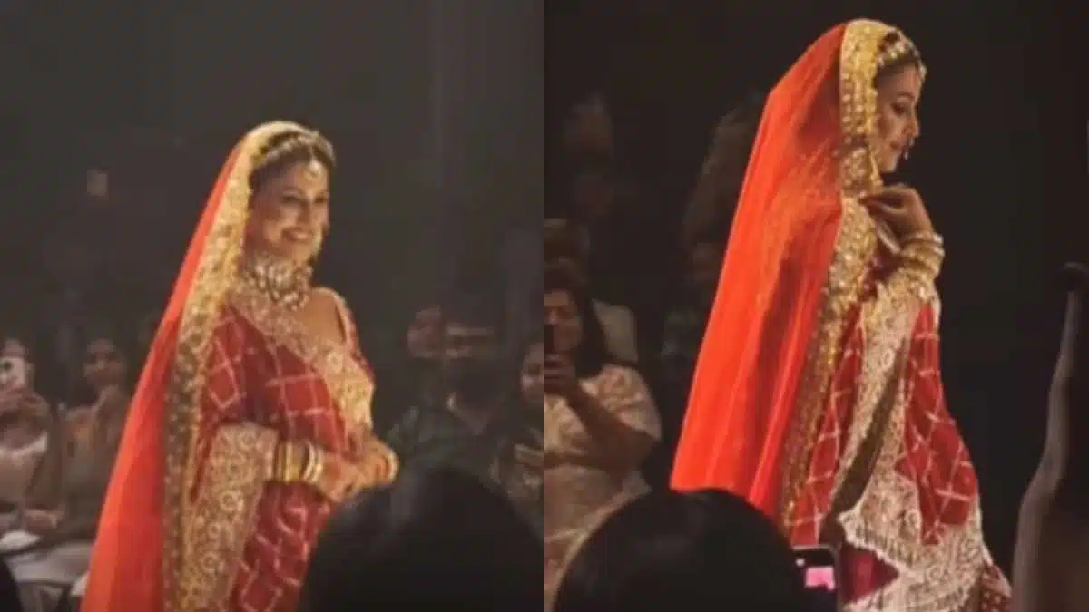 Hina Khan dazzles on the ramp, then returns to cancer treatment.