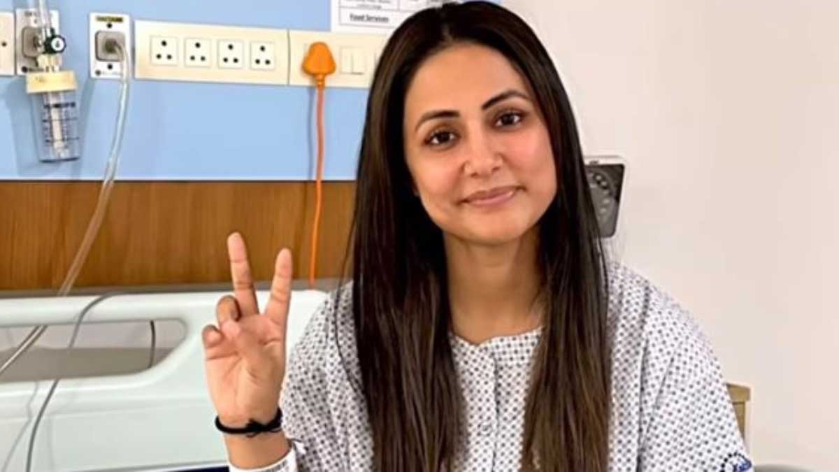 Hina Khan returns to hospital for chemotherapy, shares heartfelt photo.