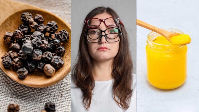 Improve eyesight Ghee and black pepper remedy!