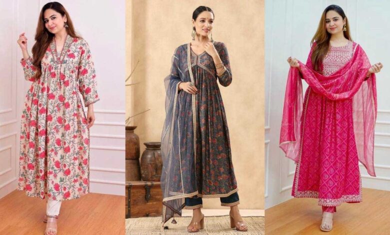 Leave the era of heavy kurtis! Naira Cut Kurti, rich look