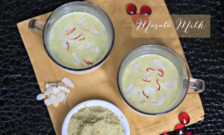 Masala Milk: A delicious and nutritious drink