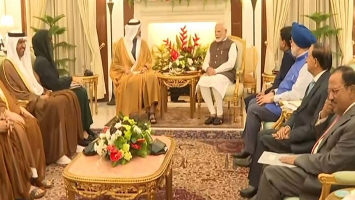 Meeting between PM Modi and Crown Prince of Abu Dhabi