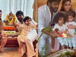 Nayanthara and Vignesh Shivan welcome Bappa on Ganesh Chaturthi