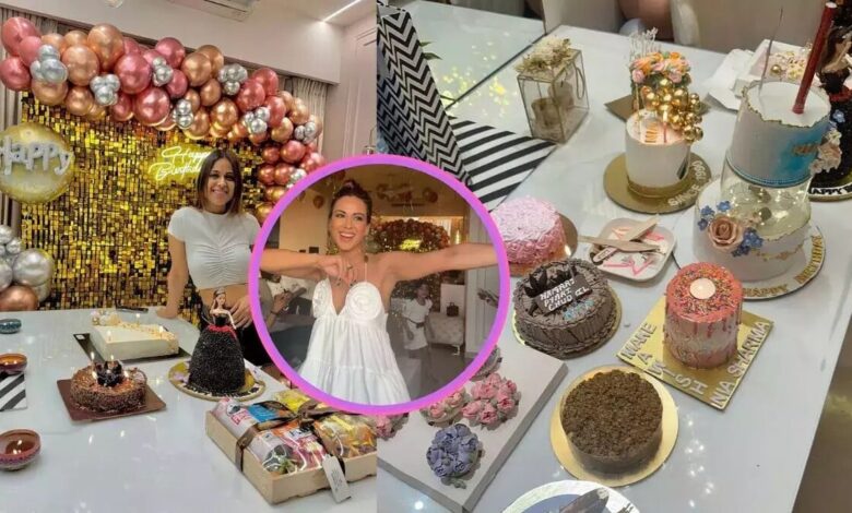 Nia Sharma celebrates her 34th birthday with three delicious cakes