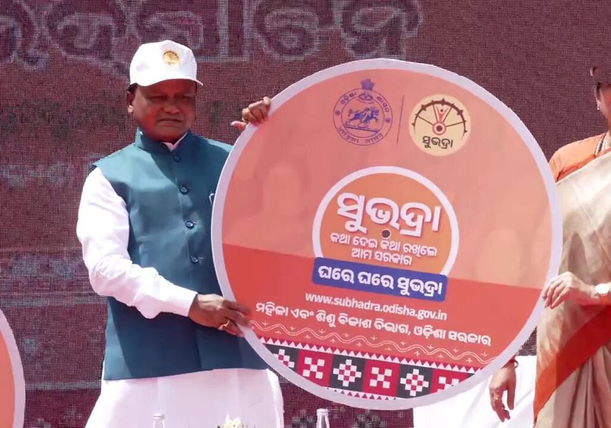 Odisha CM Mohan Charan Majhi flagged off Subhadra Awareness Van