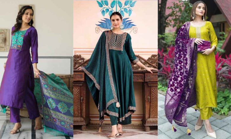 Over 70% off on Kurta Pant Dupatta Sets