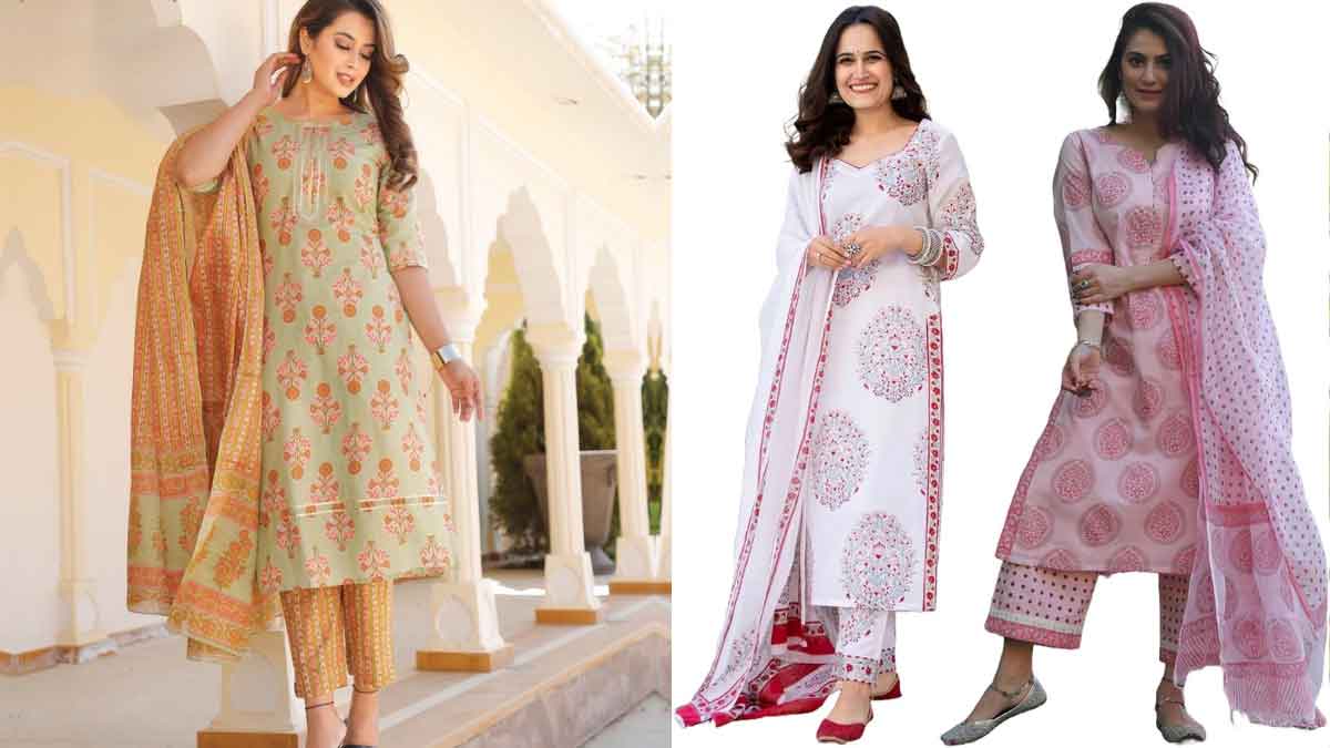 Over 70% off on Kurta Pant Dupatta Sets