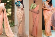 Peach Sarees Celebrities leading this festive season's fashion trend