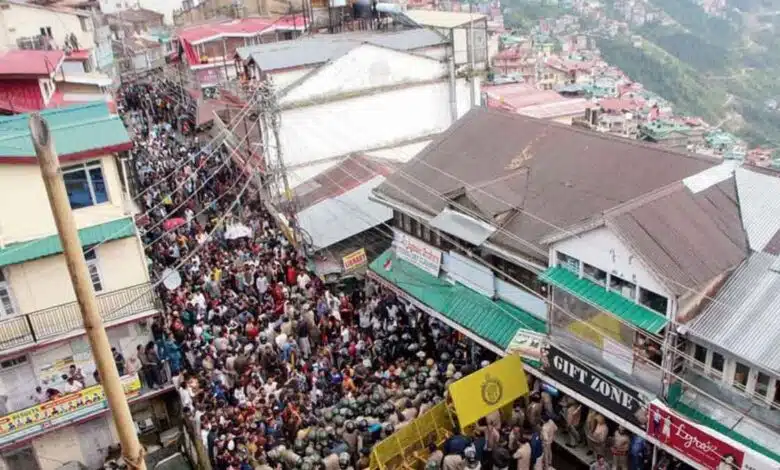Shimla erupts over mosque construction many injured 1