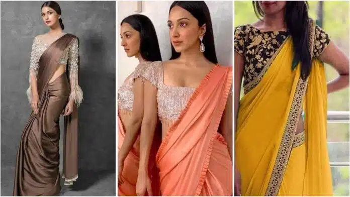 Stunning Heavy Work Blouses for Plane Sarees!