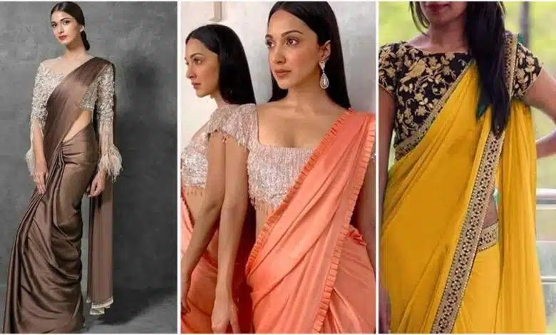 Stunning Heavy Work Blouses for Plane Sarees!