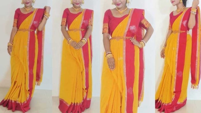 Stylish Yellow Sarees for Durga Puja Designs That Will Captivate You!