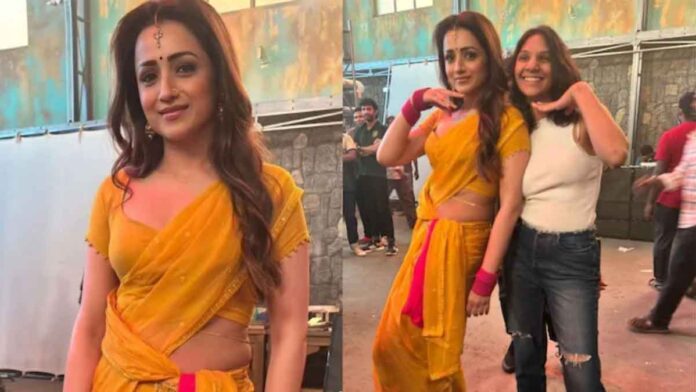 Trisha Krishnan gives sneak-peek into BTS pics of 'Matta' song from Vijay's 'GOAT'