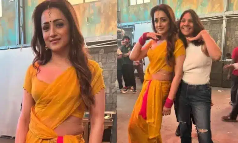 Trisha Krishnan gives sneak-peek into BTS pics of 'Matta' song from Vijay's 'GOAT'