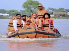 Uttar Pradesh CM Yogi Adityanath directed officials to carry out relief work in flood affected areas