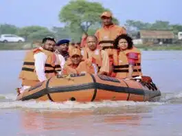 Uttar Pradesh CM Yogi Adityanath directed officials to carry out relief work in flood affected areas