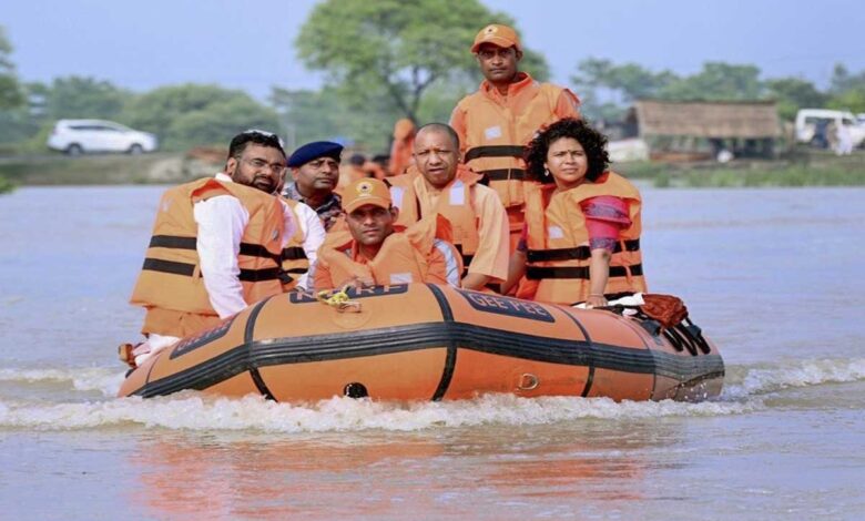 Uttar Pradesh CM Yogi Adityanath directed officials to carry out relief work in flood affected areas