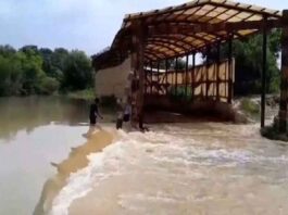 Uttar Pradesh Moradabad railway underpass submerged due to sudden rise in water level of rivers