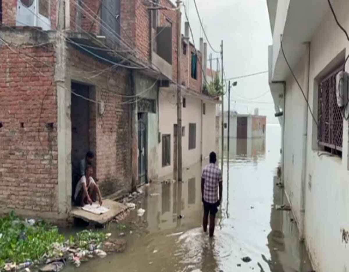 Uttar Pradesh Moradabad railway underpass submerged due to sudden rise in water level of rivers