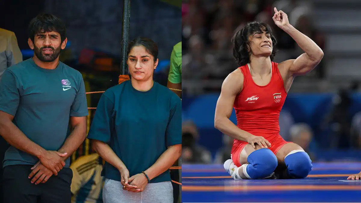 Vinesh Phogat and Bajrang Punia join Congress after Brij Bhushan alleges conspiracy