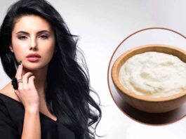 What should I mix with curd and apply on my hair