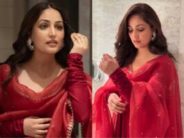 Yami Gautam Magic in a gorgeous red ethnic suit!