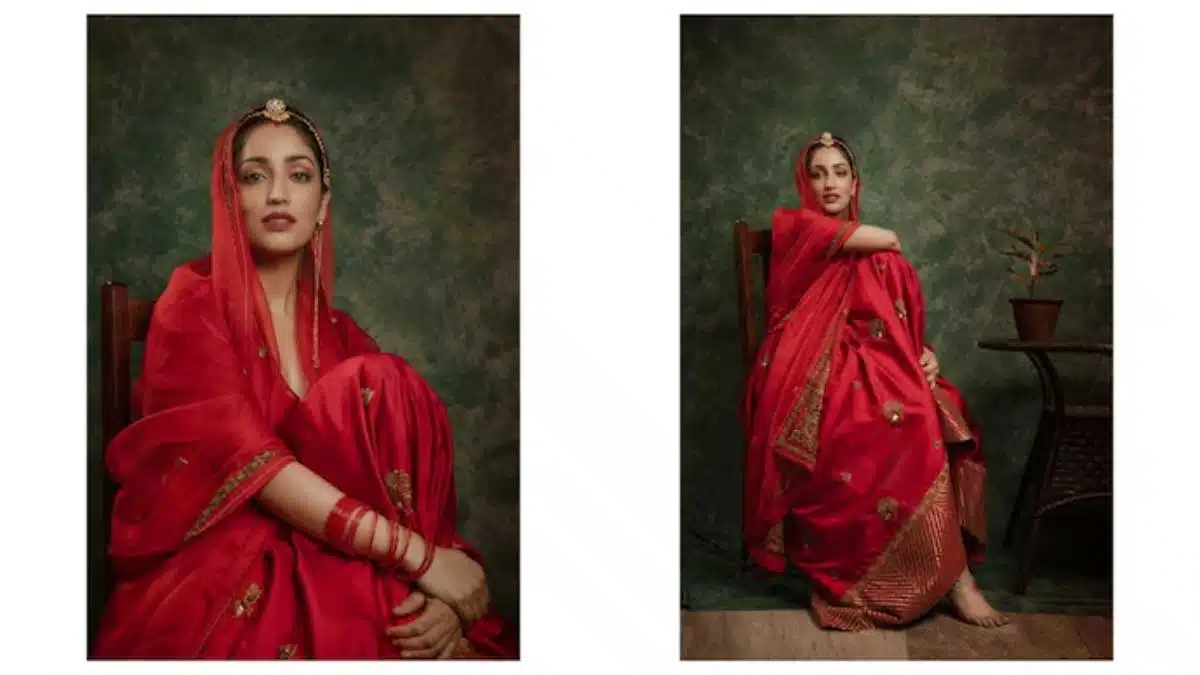 Yami Gautam Magic in a gorgeous red ethnic suit!