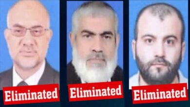 Israel claims, 3 Hamas Govt Chief killed in Gaza