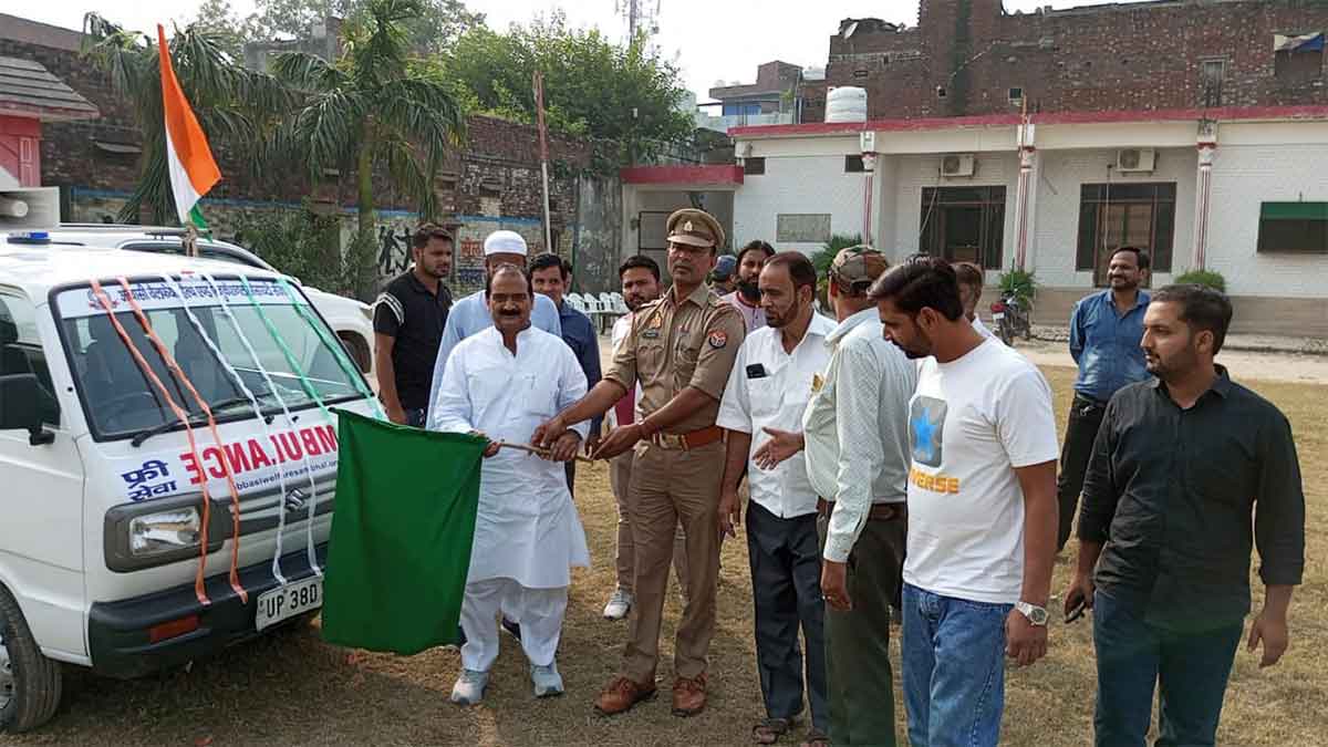 Free ambulance service started in Sambhal