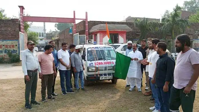 Free ambulance service started in Sambhal