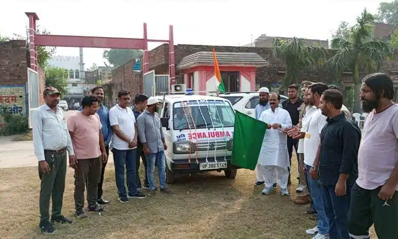 Free ambulance service started in Sambhal