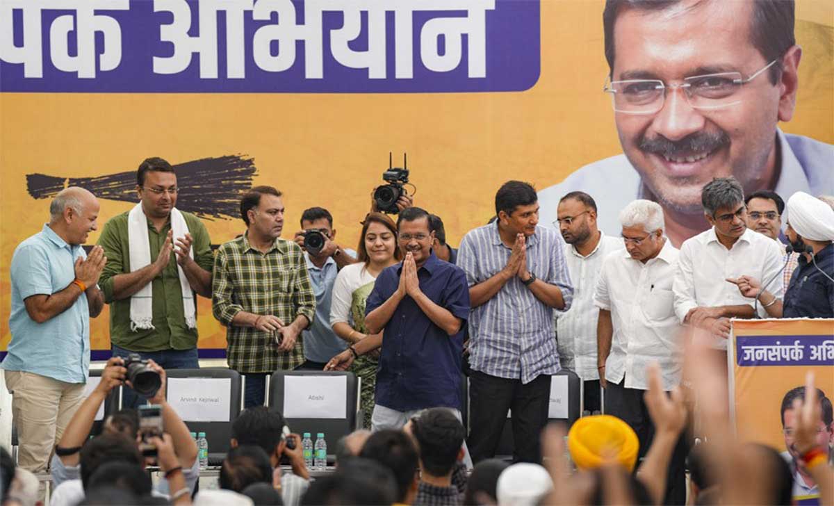 Arvind Kejriwal will discuss Delhi assembly elections with party leaders at 5 pm today