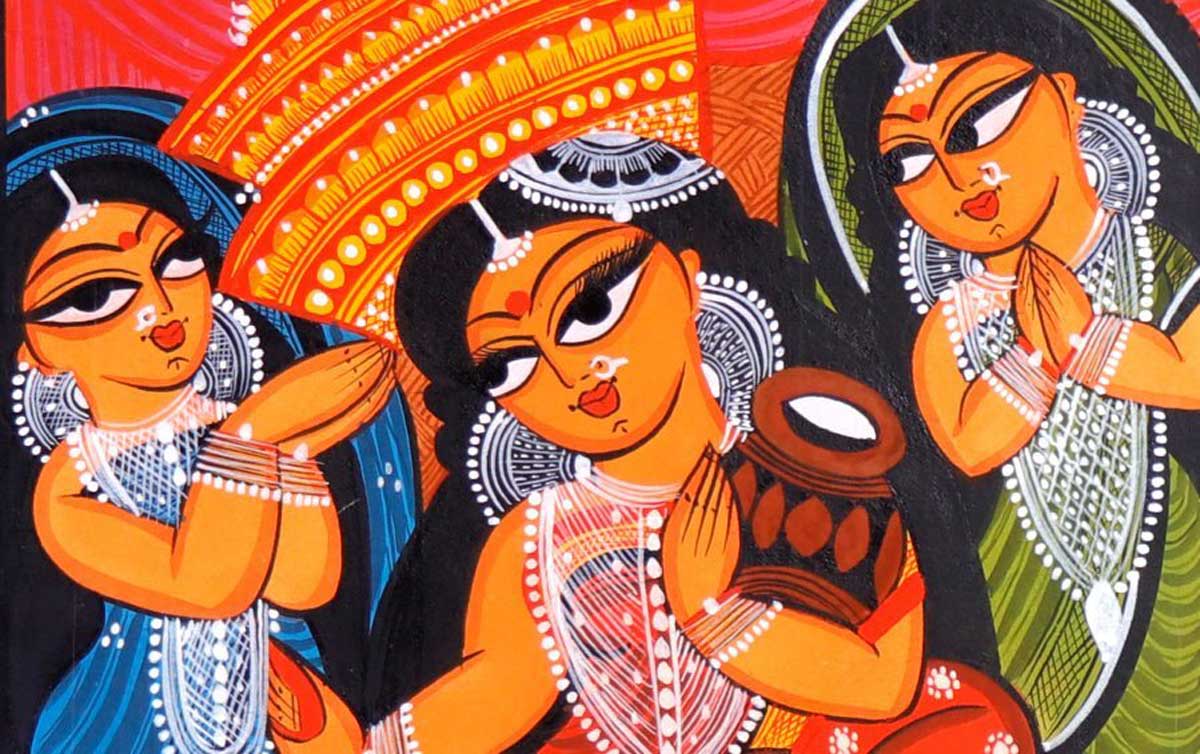 Bengal Patachitra is a traditional scroll painting art of Bengal