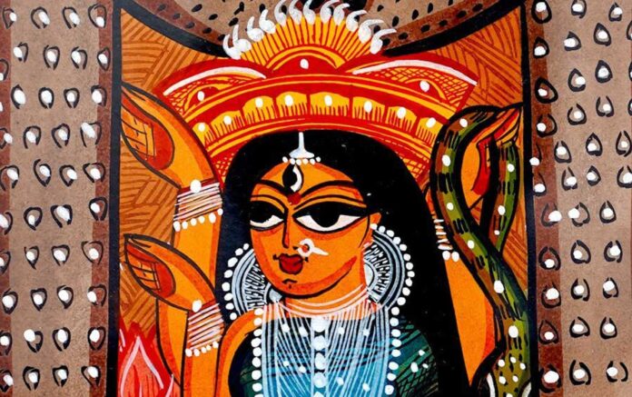 Bengal Patachitra is a traditional scroll painting art of Bengal