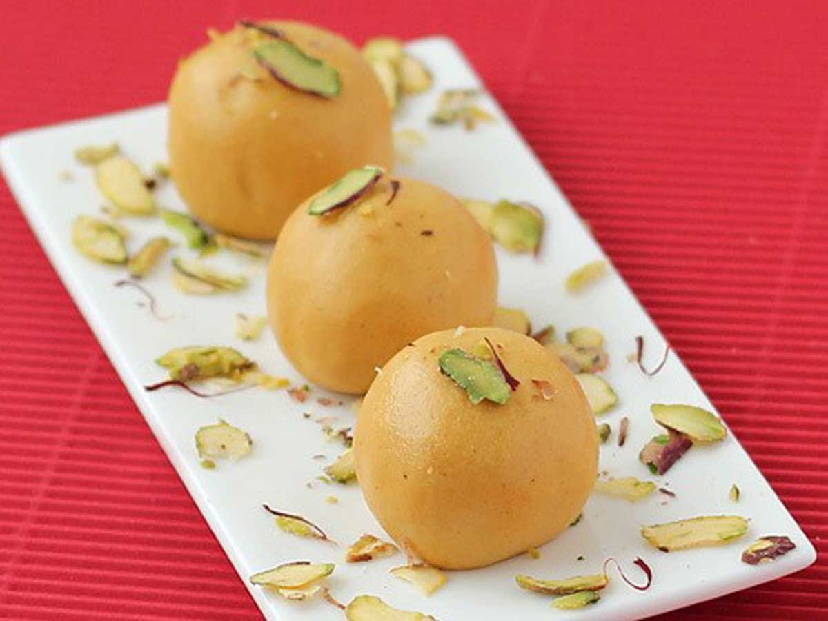 Besan Laddu Recipe a traditional Indian sweet"